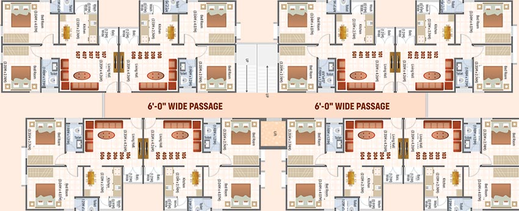 Floor Plan of Jalashray Residency in Vemali, Vadodara - Image 185142