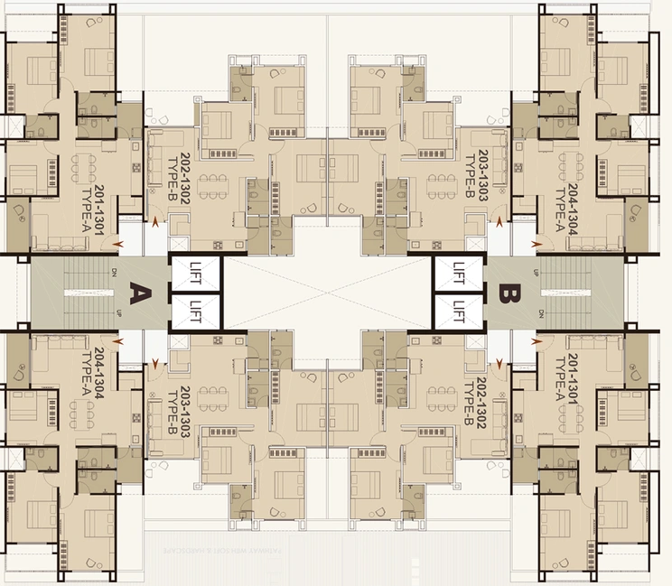 Floor Plan of Venus Deshna in Naranpura, Ahmedabad - Image 185155