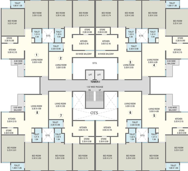 Floor Plan of SRJ Kunj Plaza Phase 2 in Haripura, Vadodara - Image 185219