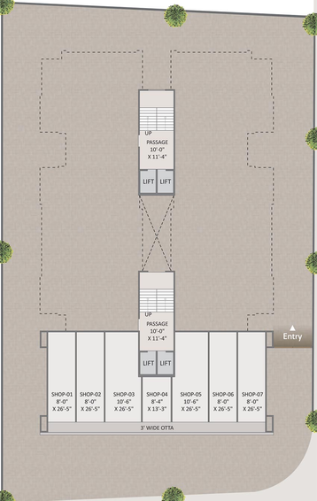 Master Plan of Zircon Laxminarayan Residency in Atladara, Vadodara - Image 185321