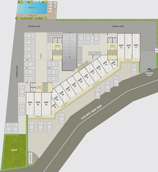 Master Plan of Lilleria Avenue 2 in Alkapuri, Vadodara - Image 185383