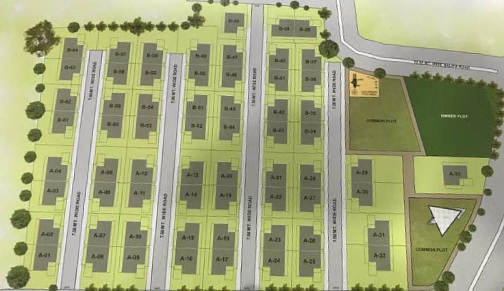 Master Plan of Om Lotus Court in Kalali, Vadodara - Image 185409