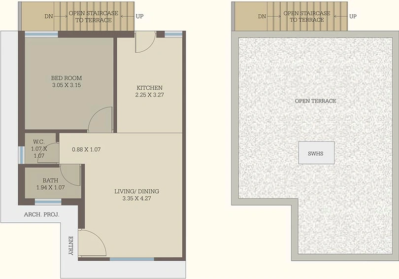 1 BHK House/Villa in Brinja Maa Tenament in Tarsali, Vadodara - Image 821429