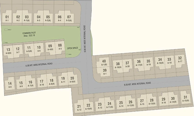 Master Plan of Brinja Maa Tenament in Tarsali, Vadodara - Image 185456