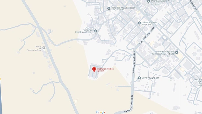 Location of Shreeji Madhuvan Homes in Nandesari, Vadodara - Image 185566