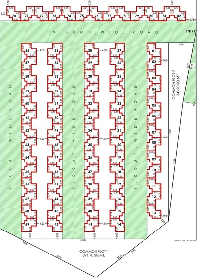 Master Plan of Shreeji Madhuvan Homes in Nandesari, Vadodara - Image 185567