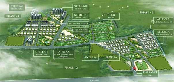 Master Plan of R Sandesh City in Wardha Road, Nagpur - Image 115387