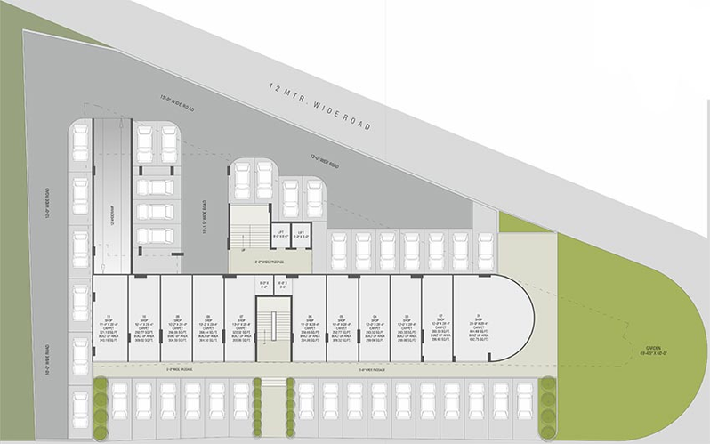 Master Plan of Aashray Majestic Heights in Bill, Vadodara - Image 185743
