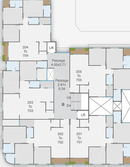 Floor Plan of Shree Malbar Royal in Waghodia Road, Vadodara - Image 185763