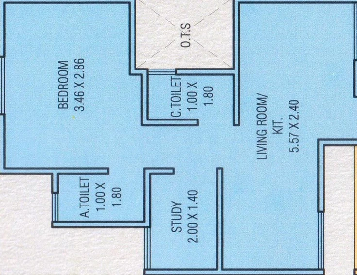 1 BHK Flat in Shree Mangalmurti Residency in Raopura, Vadodara - Image 821515