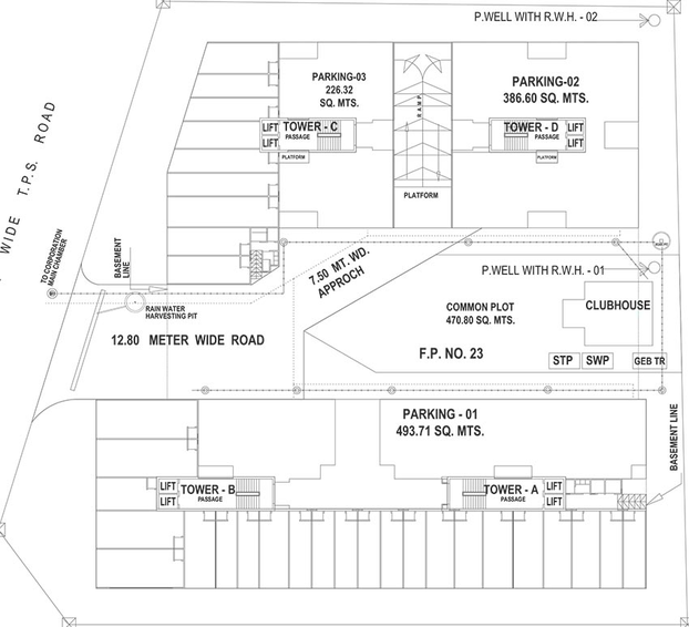 Master Plan of Bin Sina Gulmohar in Tandalja, Vadodara - Image 185807