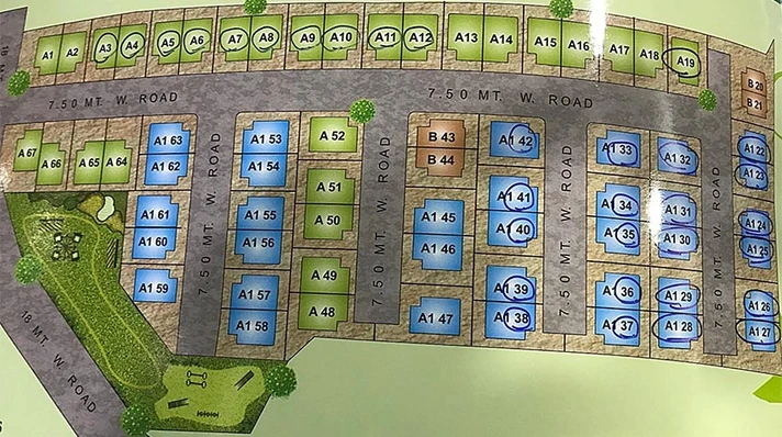 Master Plan of Shri Hari Haridarshan Duplex in Bill, Vadodara - Image 185867