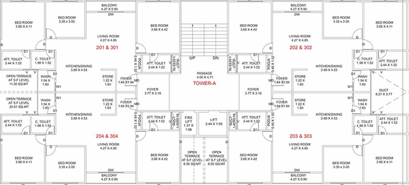Floor Plan of Harmony Serene in Waghodia Road, Vadodara - Image 185896