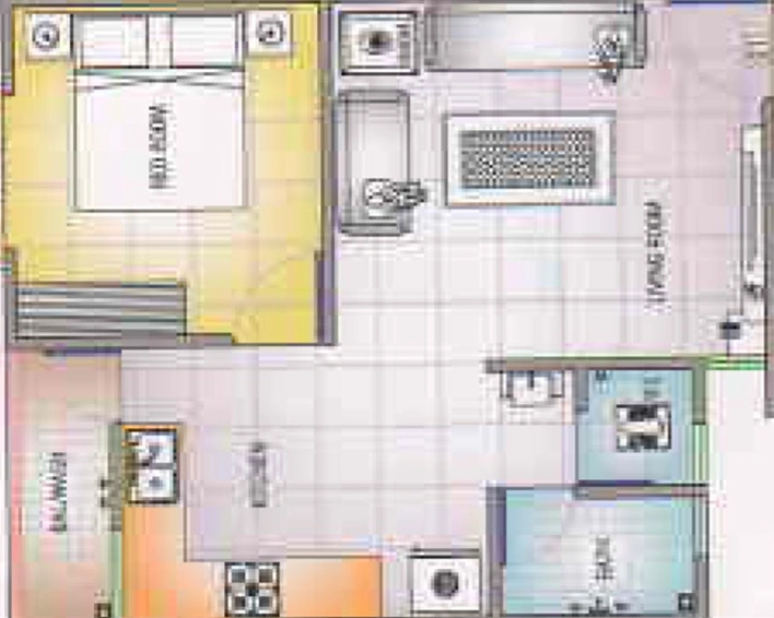 1 BHK Flat in Dwarkesh Maruti Avenue in Wadi, Vadodara - Image 821548