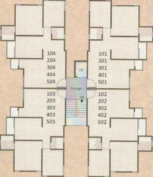 Floor Plan of Vraj Haveli Resi Cum Plaza in Makarpura, Vadodara - Image 185908