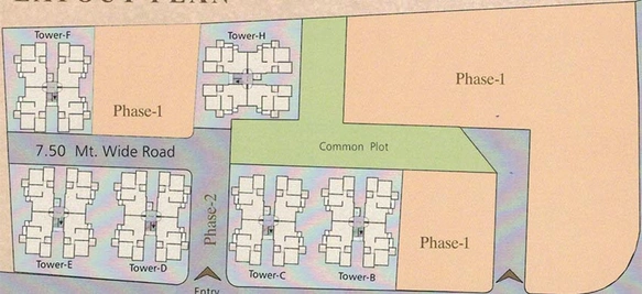 Master Plan of Vraj Haveli Resi Cum Plaza in Makarpura, Vadodara - Image 185907