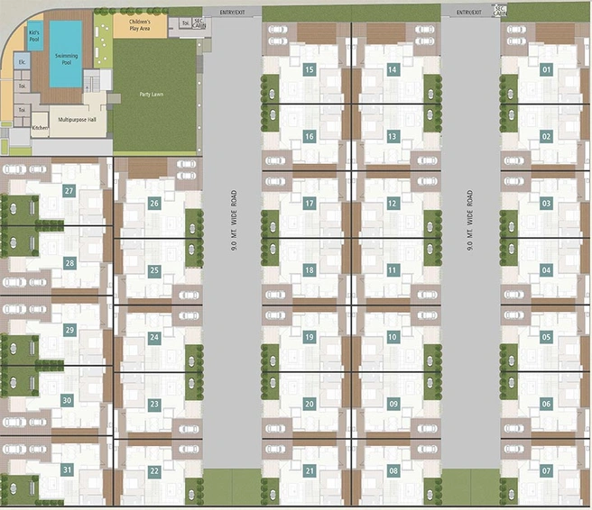 Master Plan of Vihal Meadows By Aranya in Chhani, Vadodara - Image 185987