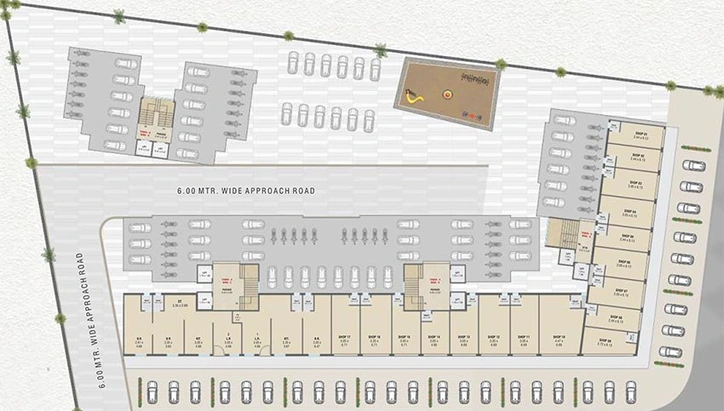 Master Plan of Bhavans Meet Residency in Waghodia Road, Vadodara - Image 186007