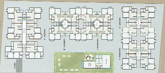 Master Plan of Infinium Tower in Chhani, Vadodara - Image 186099