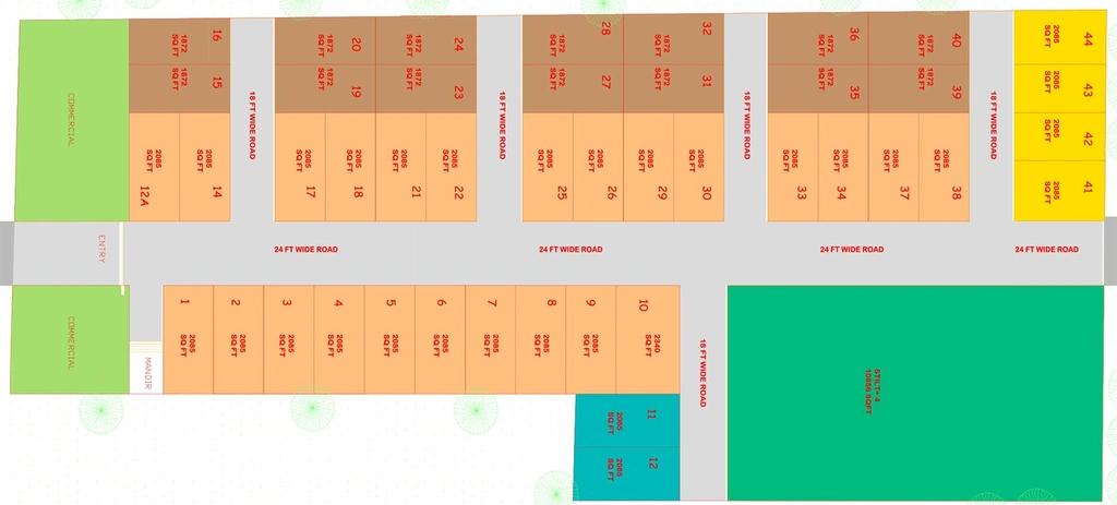 Master Plan of Rohit Tulsi Vatika Royal Villas in Vaidpura, Greater Noida - Image 186322