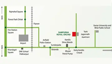 Location of Sampurna Royal Orchid - Image 186328