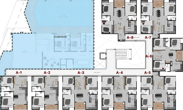 Floor Plan of Modern Urbanest in Sarjapur, Bangalore - Image 186356