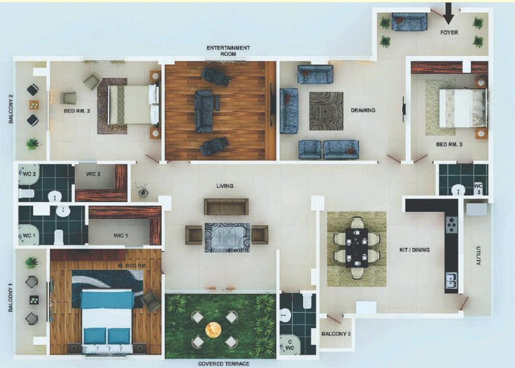 4 BHK Flat in Dream The Valencia in Banjara Hills, Hyderabad - Image 756629