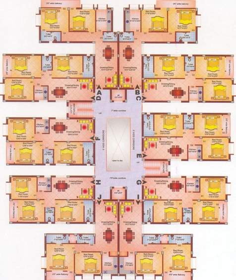 Floor Plan of Ajiban Ashirvad Plaza in Sundarpada, Bhubaneswar - Image 186370
