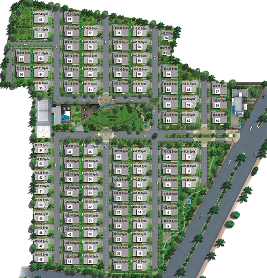 Master Plan of Sri Cyprus Palms in Kondapur, Hyderabad - Image 186453