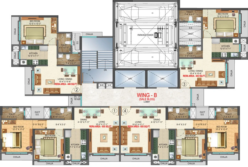 Floor Plan of Arihant Enclave in Andheri East, Mumbai - Image 31235