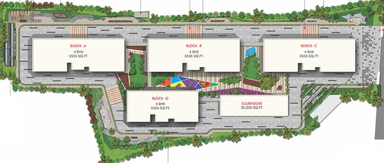 Master Plan of DSR GVK Skycity in Somajiguda, Hyderabad - Image 186530