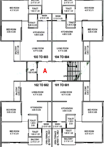 Floor Plan of Bhavans Jay Resibiz in Waghodia Road, Vadodara - Image 186723