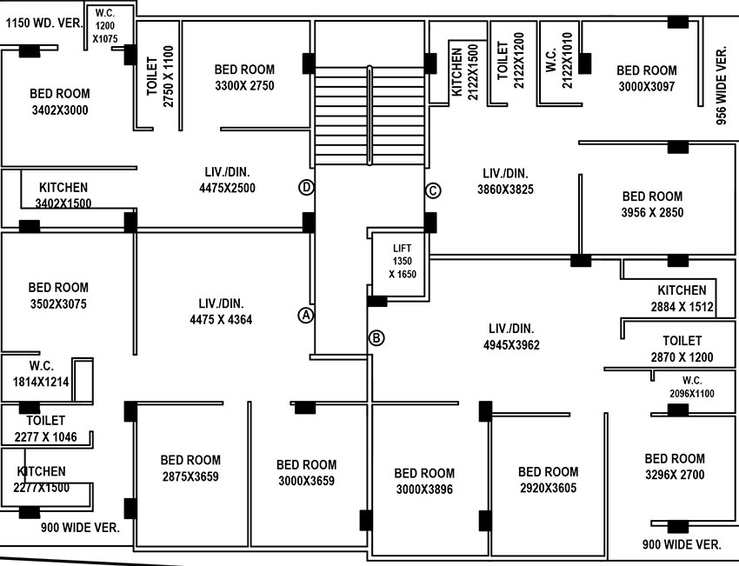 Floor Plan of AN Nirmala Bagan in Dum Dum, Kolkata - Image 186728