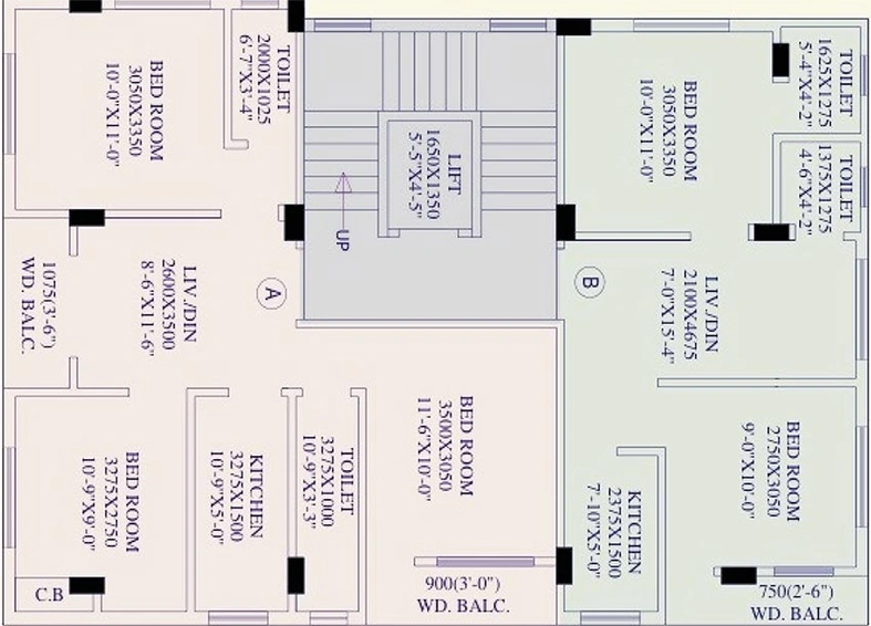 Floor Plan of AN Nirmala Hari in Lake Town, Kolkata - Image 186740