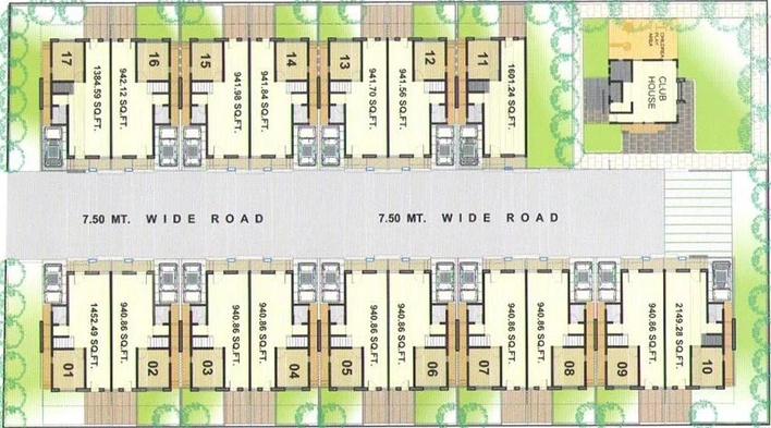 Master Plan of Jay Kuber Kaival Ramya Bunglows in Vadsar Road, Vadodara - Image 186748