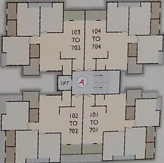 Floor Plan of Shree Ganesh Kalash Icon in Makarpura, Vadodara - Image 186775