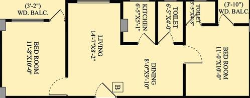 2 BHK Flat in AN Nirmala View in Lake Town, Kolkata - Image 821824