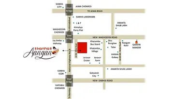 Location of Kanha Aangan - Image 186823