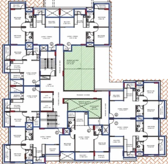 Floor Plan of Angal Nakshatra in Pashan, Pune - Image 115413