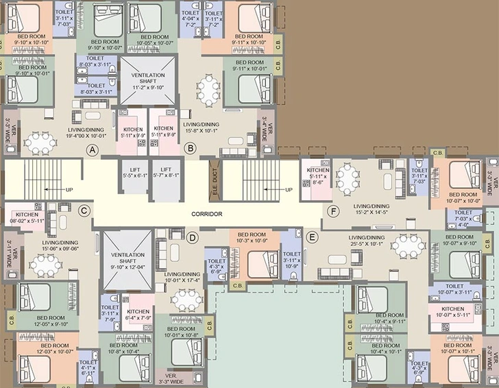 Floor Plan of Su Casa Imperial in Narendrapur, Kolkata - Image 186855