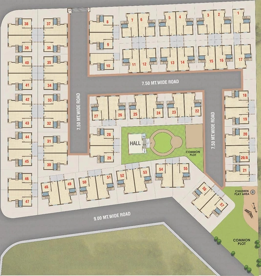 Master Plan of Kesar 36 in Dabhoi Road, Vadodara - Image 186869