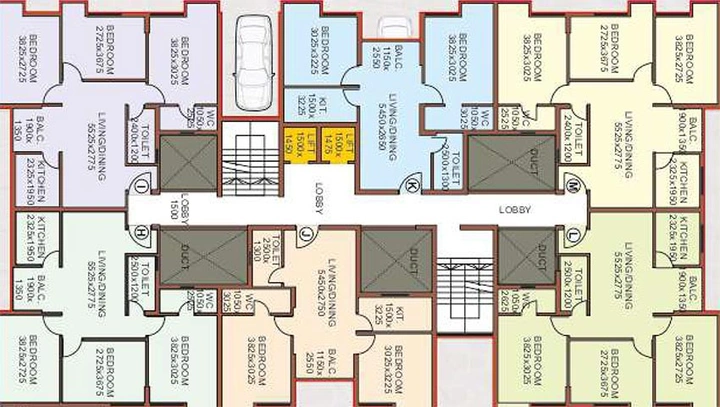 Floor Plan of Animesh Vindhya Sparsh in Dhamaitala, Kolkata - Image 186876