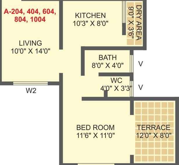 1 BHK Flat in Kshipra Ved Vihar in Ravet, Pune - Image 821858