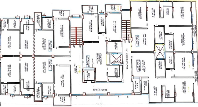 Floor Plan of Accocca Ramesh Mansion in Danapur, Patna - Image 186922