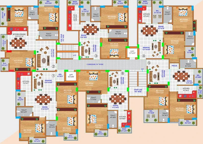 Floor Plan of Bhawani Sri Ram Enclave in Danapur, Patna - Image 186937