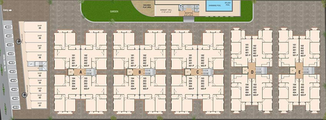Master Plan of Krishna Meridian in Bhayli Road, Vadodara - Image 187045