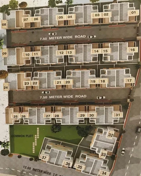 Master Plan of Shivam Krishna Residency in Padra, Vadodara - Image 187056