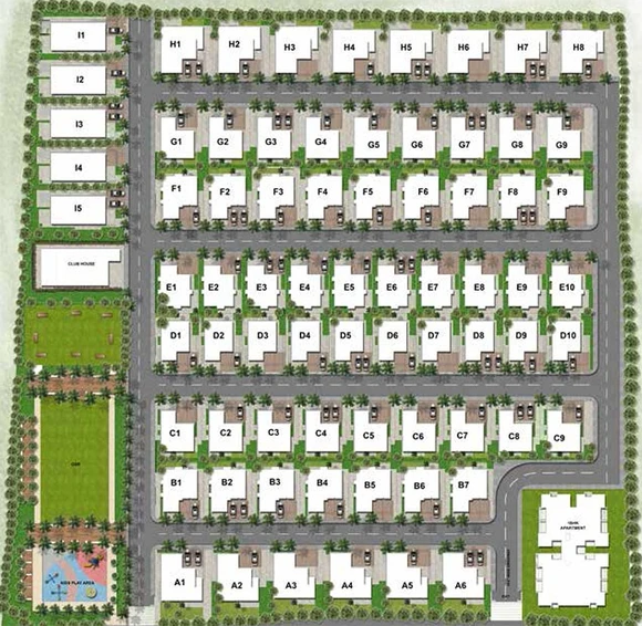 Master Plan of Srivari Ekantam in Ganapathy, Coimbatore - Image 187088