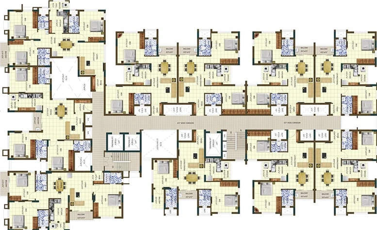 Floor Plan of Sri Sreenivasa Silver Oak in Selaiyur, Chennai - Image 187171