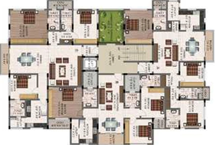 Floor Plan of Srivari Diya in RS Puram, Coimbatore - Image 187182